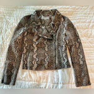 Gray/Green Marrakech Snakeskin Print Women’s jacket. Size M